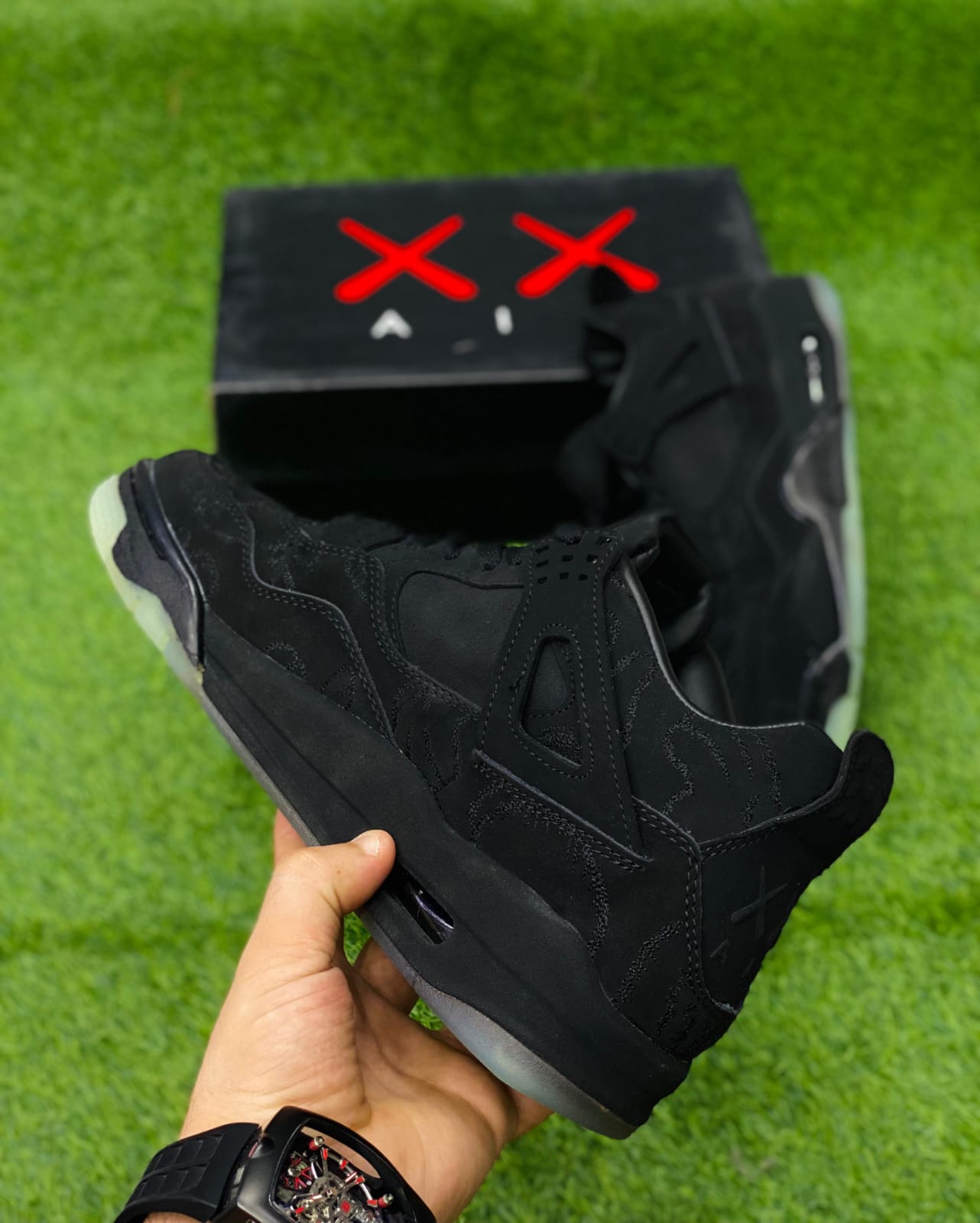 Nike Air Jordan 4 X Kaws Black